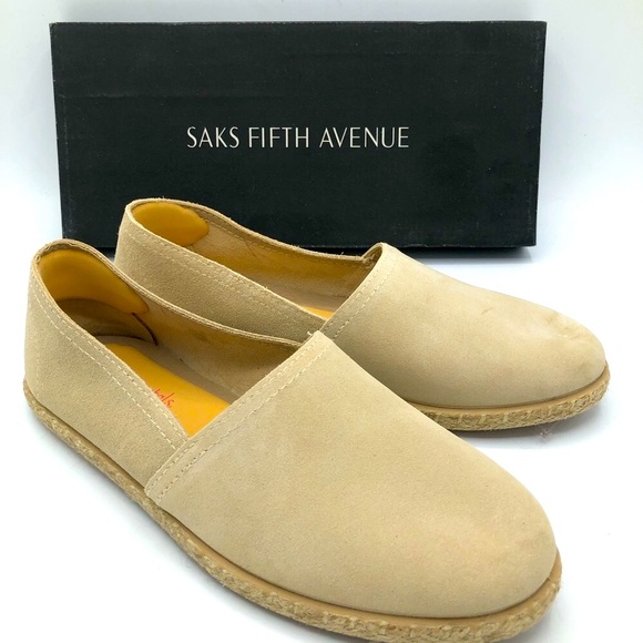 Foot Petals Espadrille Suede Neutral Flat Sz. 7.5 - Picture 2 of 8